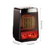 Portable Space Heater for Indoor Electric Flame Heaters PTC Fast