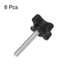 sourcing map 8pcs Star Clamping Knobs M6 x 40mm Metric