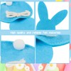 SilverChry 12 Pieces Cutlery Holder Easter Bunny Cutlery Bag Felt
