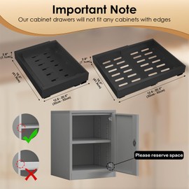 THMINS 2 Pack Pull Out Cabinet Organizer, 16" Deep Expandable(12.6"-20.5") Heavy Duty Slide out Drawers, Cabinet Organizer Rack for Drawer Storage in Kitchen (Black)