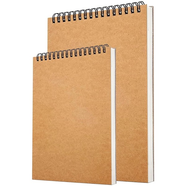 2pcs Sketch Pad Sketchbooks Art Supplies Hardback Sketch Book Spiral