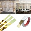 JEWELTH 16FT/5M Gold Metalized Wall Trim Molding Peel & Stick,