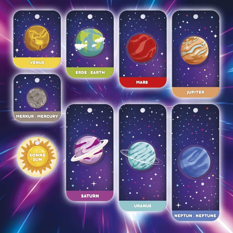 INKEE SPACE | Weltall Badekugeln Kinder Mit Überraschung, Sonnensystem Planet