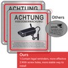 Video Surveillance Sign, Pack of 2, Private Property, 15 x