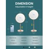 OMIRO 8.5 Inches Lighted Makeup Mirror with 3X/10X Magnifications, Double