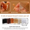 Upholstery Repair Kit, Leather Sewing Kit with Upholstery Thread Cord,Large-Eye