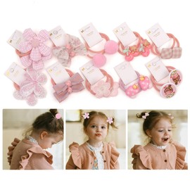 BIANHUAN Hair Rubber for Children, Baby, Hair Ribbon, Elastic Hair Accessories, Kids, Girls, Hair Ornaments, Children's Baby Hair Elastic, Set of 20, Hair Access, Ribbon Rubber, Cute, Elementary