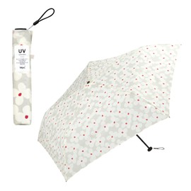 Wpc. AL02-013-002 Ultra Lightweight Rain Umbrella, Air-Light Cook Mini Off Folding Umbrella, Women's, 21.7 inches (55 cm), 4.1 oz (115 g), Stylish, Cute, For Work or School or Travel, Compact, Small,