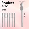 6 Pcs Small Sanding Bands Nail Drill Bits Bits, 3.1