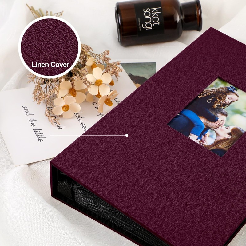 Lanpn Photo album, 10 x 15, 300 compartments, linen, horizontal,