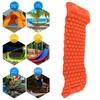 Camping Sleeping Pad Mat Foot Press Inflatable Cushion Mattress for
