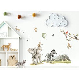 Grandora Wandsticker Dschungeltiere Wandtattoo Kinderzimmer Wanddeko DL803-2