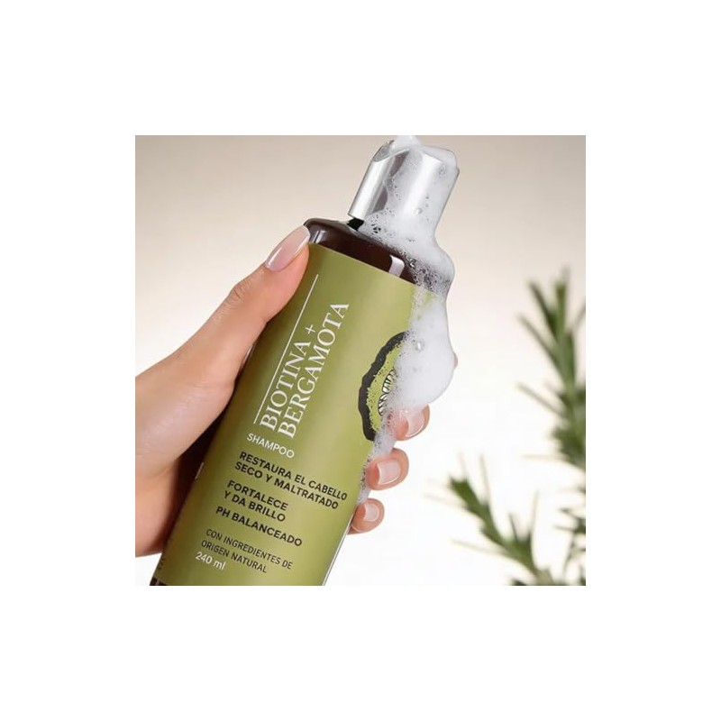 Shampoo de Biotina y Bergamota Chemisette 240 ml para Cabello