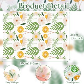 Jwssor Flower Tissue Paper,20sheets Nature Tissue Paper,14x20inch Leaves Tissue Paper for Birthday Baby Shower Gift Wrapping Paper