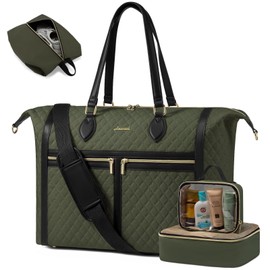 LOVEVOOK Travel Weekender Bags for Women, 4-in-1 Duffle Bag with Shoes Bag, Carry On Overnight Bag with Toiletry Bag & Wet Pocket, Large Travel Tote Bag Hospital Bag for Women Labor Delivery