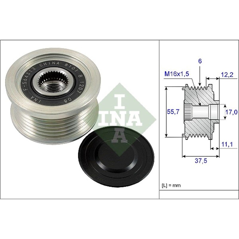 INA 535 0226 10 Generator Freewheel