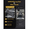 MIKKUPPA M14x1.5 32PCS Spike Lug Nuts, Replacement for Chevy Silverado