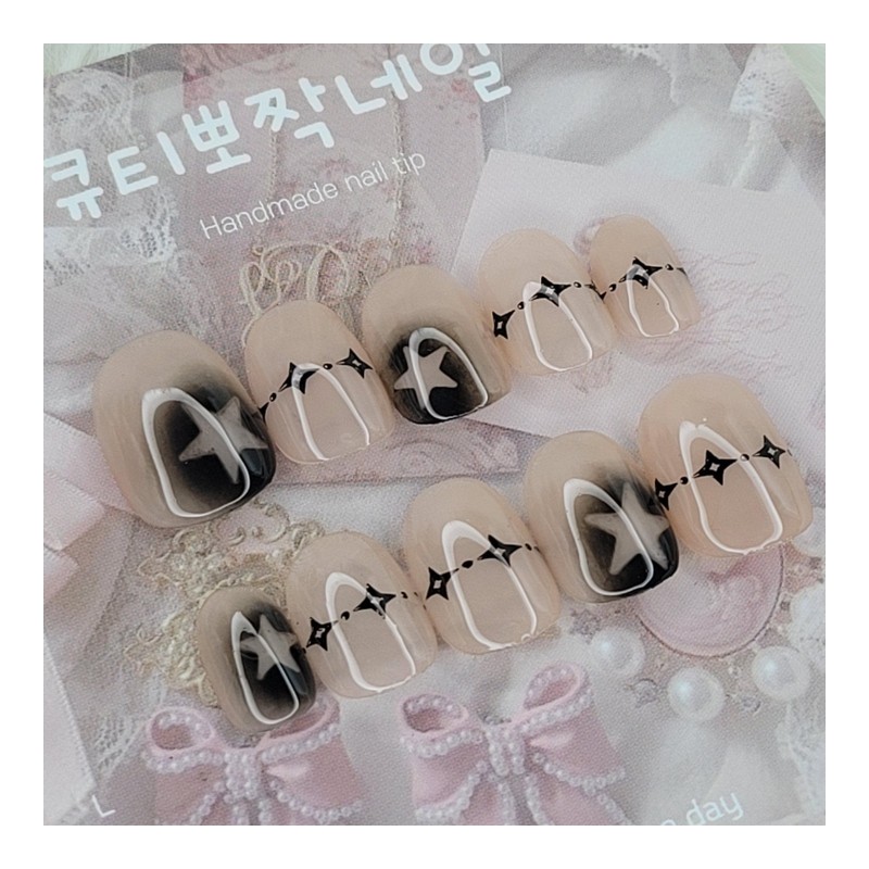 Shadow Star Handmade Nail Tips - Oval / 쉐도우 스타