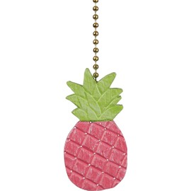 Clementine Designs Pretty in Pink Pineapple Ceiling Fan Light Dimensional Pull