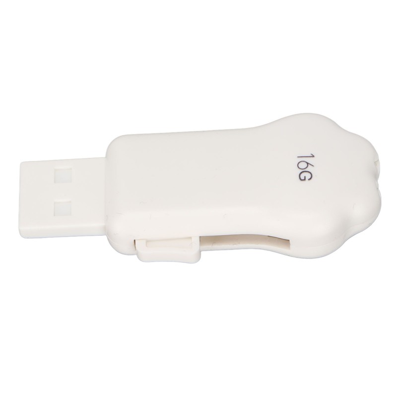 Flash Drive Green Dinosaur Pattern Cat Paw Shape USB2.0 Memory