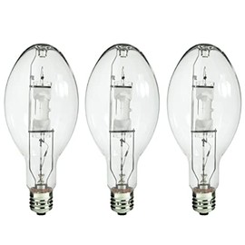 Bluex Bulbs (3 Pack MH400/U/MOG 400W Metal Halide Bulb Mogul Base (E39) - ED37 Clear M59 HID Lamp 36000 Lumens