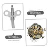 LALAFINA 2pcs Steel Clock Winding Key Durable Clock Tool Lightweight