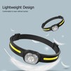 Silicone Headlamp Adjustable Light USB Charging COB Sensing Lamp for