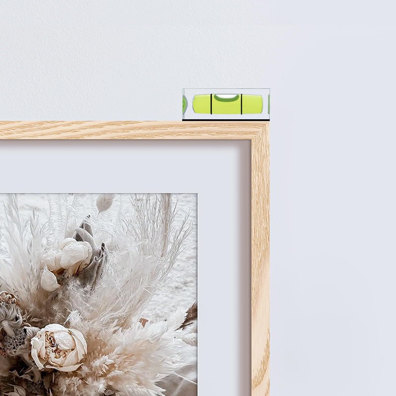 JYK 6Pcs Magnetic Small Bubble Level 10x10x29mm Mini Square Bubble