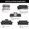 Easy-Going 4 Pieces Stretch Soft Couch Cover for Dogs -