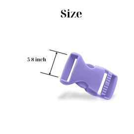 Sheriffdrink 5/8 Inch Paracord Bracelet Buckles 4 Pack, Violet - Quick Side Release Plastic Clasps for DIY Strap Craft Accessory, Small Pet Collars & Survival Gear
