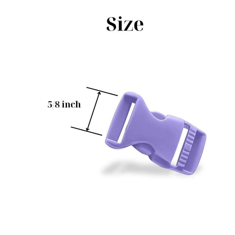 Sheriffdrink 5/8 Inch Paracord Bracelet Buckles 4 Pack, Violet -
