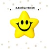 30 Pieces Star Smile Face Stress Balls Mini Foam Smile