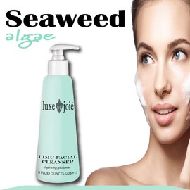 Limu Facial Cleanser 8 oz Anti-Aging Hydro Gel Hawaiian Marine Algae Hydrates Removes Makeup Oil Dirt