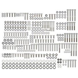 G-PLUS ATV Bolt Screw Kit Set 378 Piece Compatible with Yamaha Banshee 350 YFZ350 1987-2006 Polished Stainless Silver Color Iron