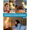 Lightdot Modern White Globe Table Lamp Dimmable Mid Century 3-Light
