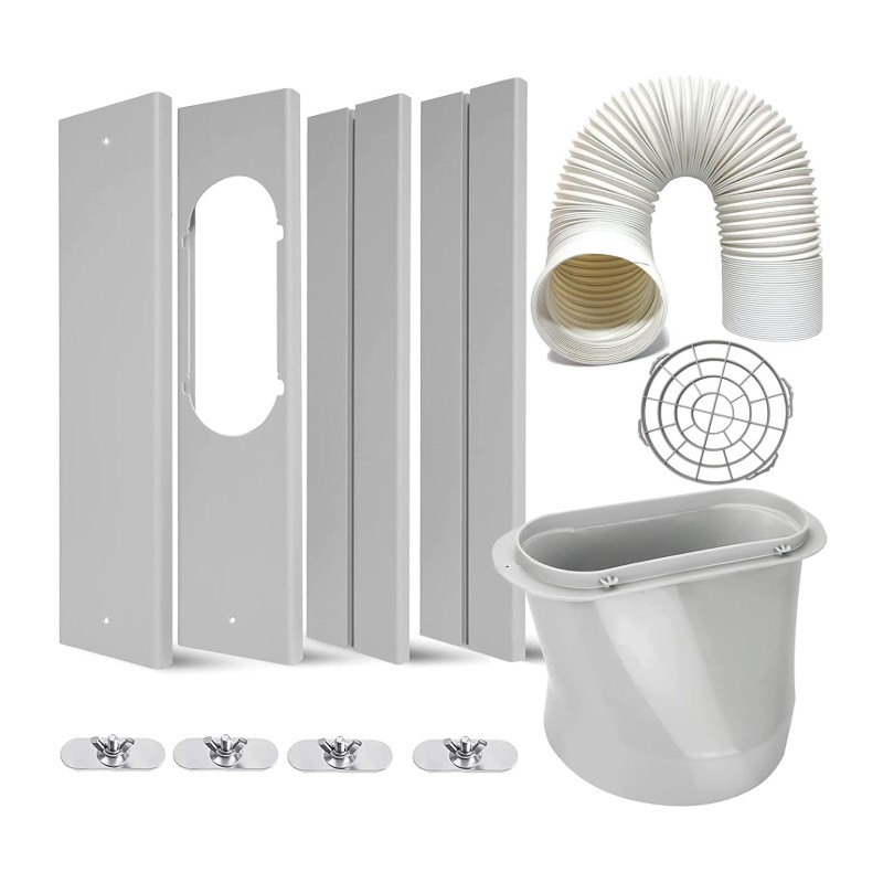 LEZIFU Portable AC Kit – Adjustable Window Cushion & 59"