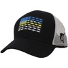 Funky Junque Snapback Hat for Men: Fish Flag Mesh -