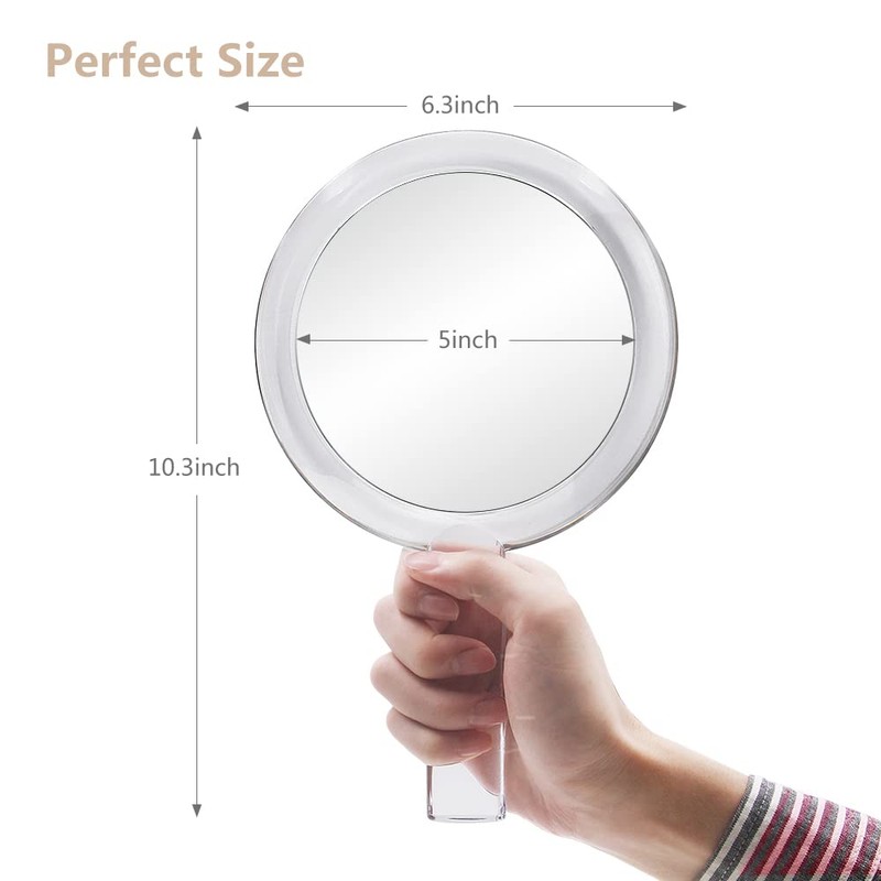 Gotofine 1X & 10X Magnifying Double Side Hand Makeup Mirror