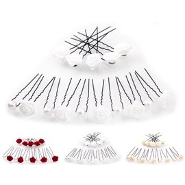 15-Piece Bridal Hair Jewellery Set Set 3-S White