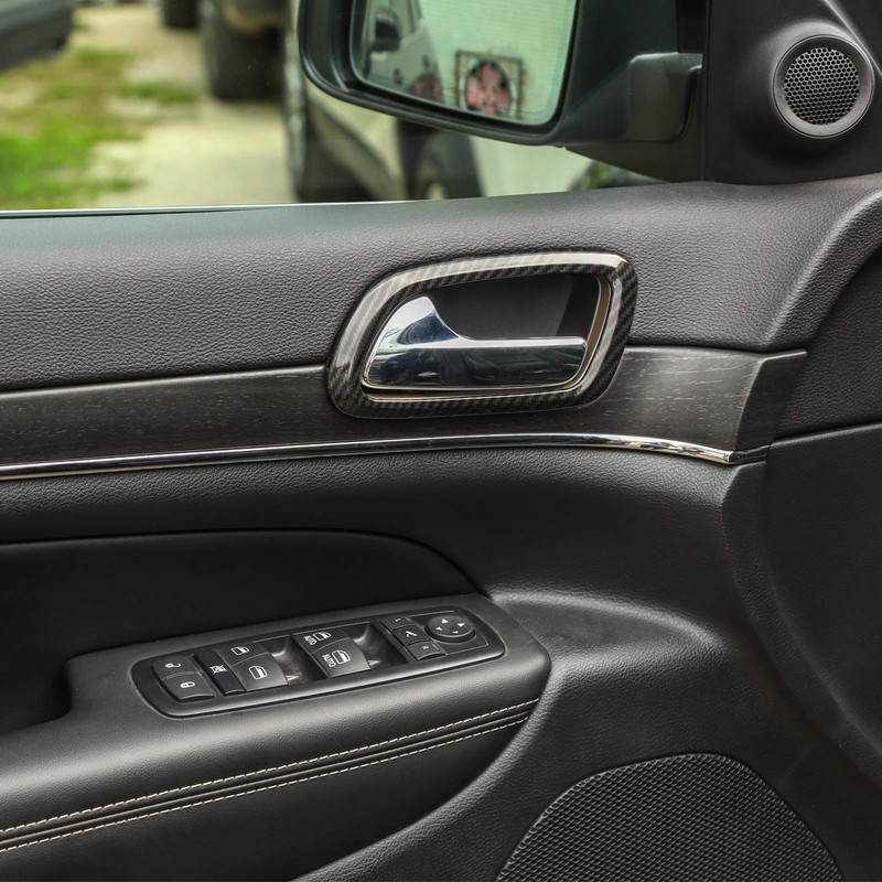 JeCar Inner Door Handle Decoration Ring ABS Interior Trim Cover
