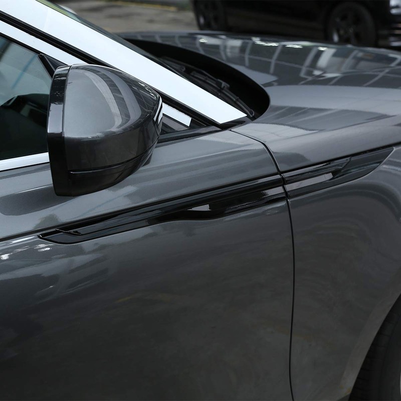 CHEYA 4pcs Piano Black Side Fender Cover Trim ABS Plastic