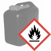 GHS02 Hazardous Substance Sticker (Light) (High) Flammable I 15 x
