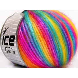 Lot of 8 Skeins Ice Yarns Picasso Hand Knitting Yarn Rainbow