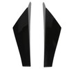 2pcs Rear Window Side Spoiler ABS Glossy Black Wing Trim