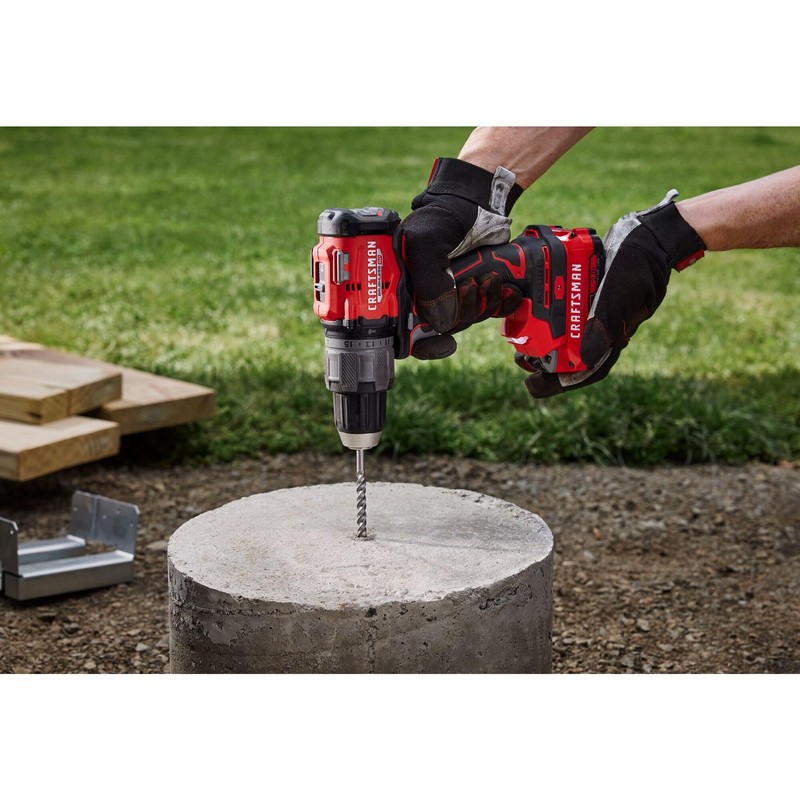 CRAFTSMAN V20 1/2 Inch Cordless Hammer Drill, Bare Tool Only