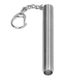 Mini LED Flashlight 500LM 304 Stainless Steel Portable with Snap Hook for Outdoor Adventure Jewelry Appraisal