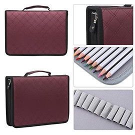 Estuche para Lápices con 150 Ranuras Bolsa de Almacenamiento de Gran Capacidad para Papelería Escuela y Oficina con Cremallera