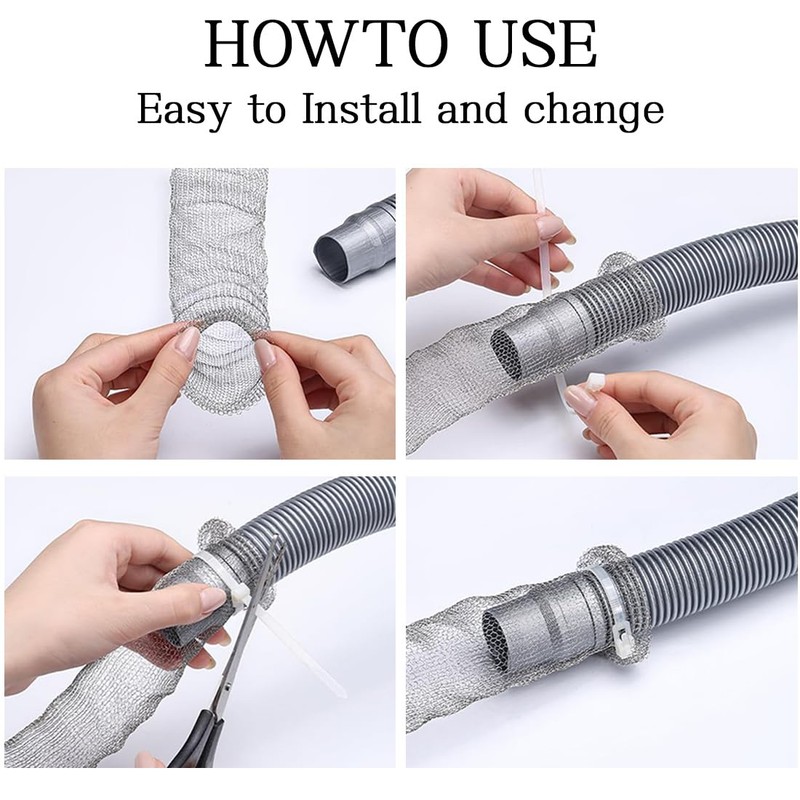 Lint Traps for Washing Machine Hose Stainless Steel Lint Snare