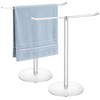 Clear Acrylic Hand Towel Holder Stand, T-Shape Free-Standing Towel Rack