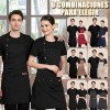 2pcs Delantal Cocina Chef Delantal Multiusos Ajustable